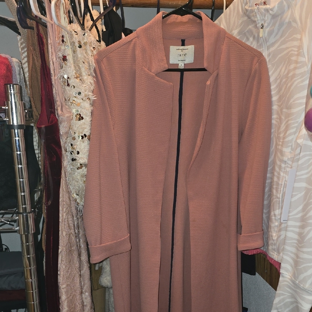 Iris Blush Pink Textured Coat